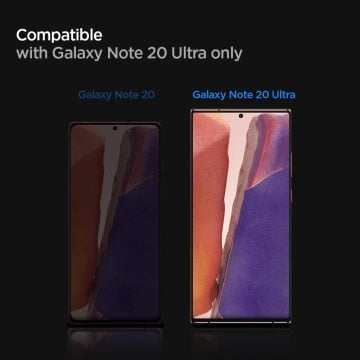 Galaxy Note 20 Ultra Ekran Koruyucu, Spigen tR Platinum Glass (1 Pack