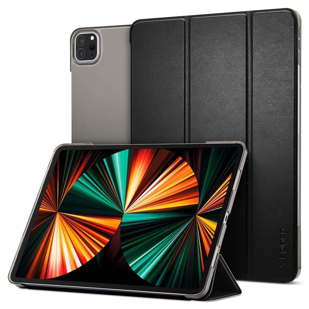 iPad Pro 12.9'' (2022 / 2021) Kılıf, Spigen Smart Fold Black