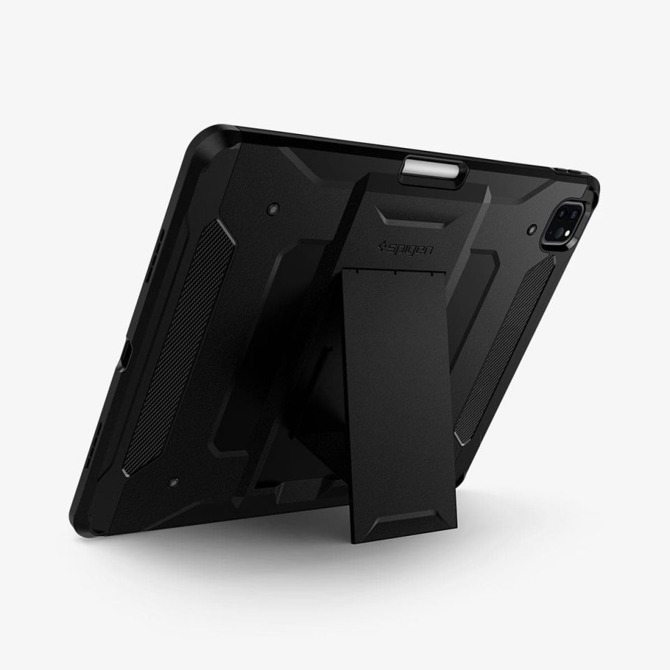 iPad Pro 12.9'' (2022 / 2021) Kılıf, Spigen Tough Armor Pro Black