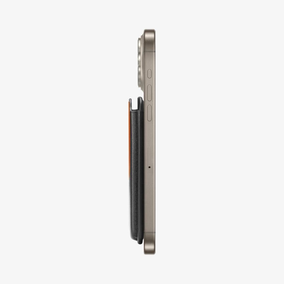 Spigen MagSafe ile Uyumlu 3 Kart Hazneli Cüzdan (iPhone 15/14/13/12 Serisi için) Valentinus MagFit+ Wallet Black