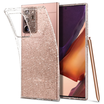 Galaxy Note 20 Ultra Kılıf, Spigen Liquid Crystal Glitter Crystal Quartz
