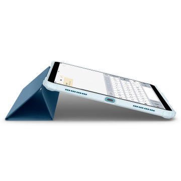 iPad Air 10.9'' (2022 / 2020) Kılıf, Spigen Ultra Hybrid Pro Teal Blue
