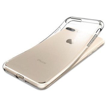 iPhone 7 Plus / iPhone 8 Plus Kılıf, Spigen Liquid Crystal 4 Tarafı Tam Koruma Crystal Clear