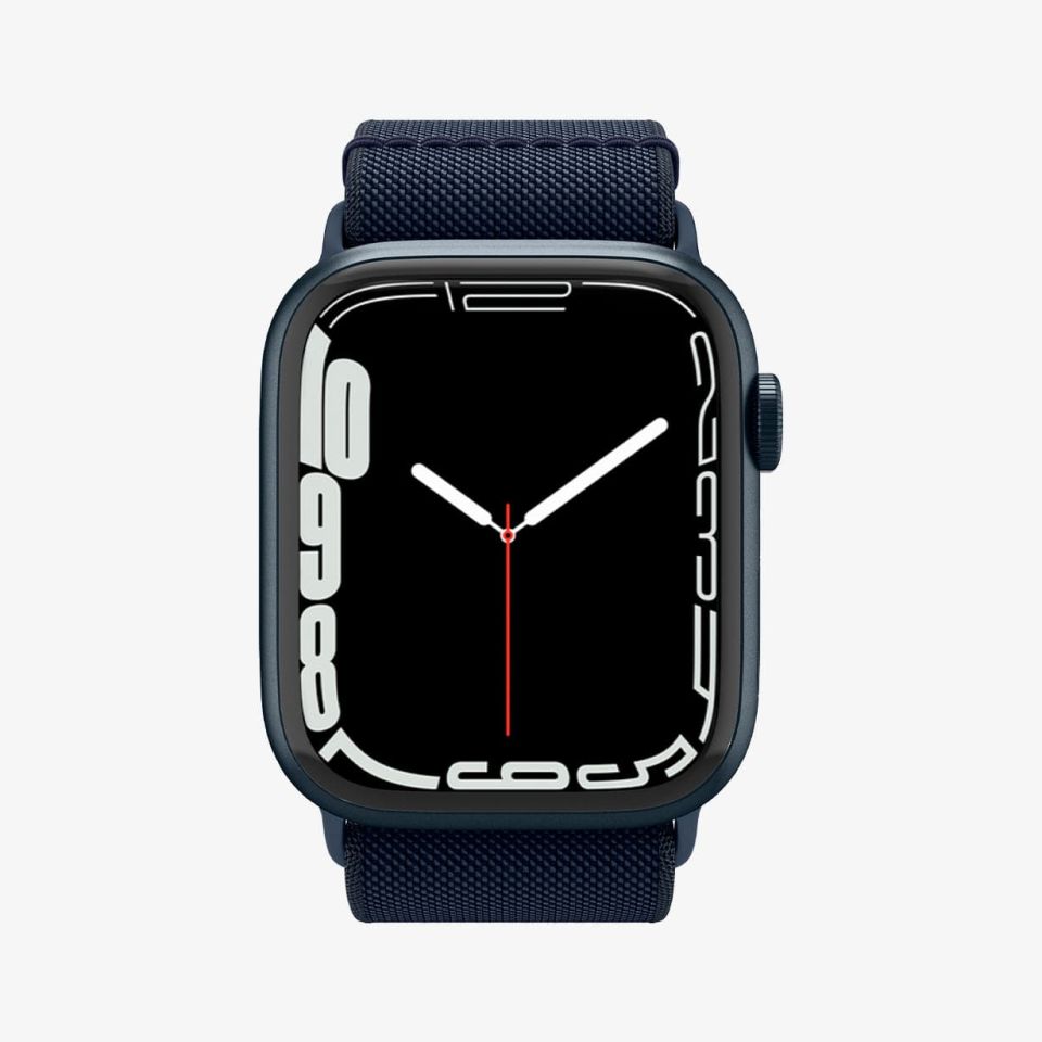 Apple Watch Serisi (41mm / 40mm / 38mm) Watch Kayış Kordon, Spigen Band Lite Fit Navy