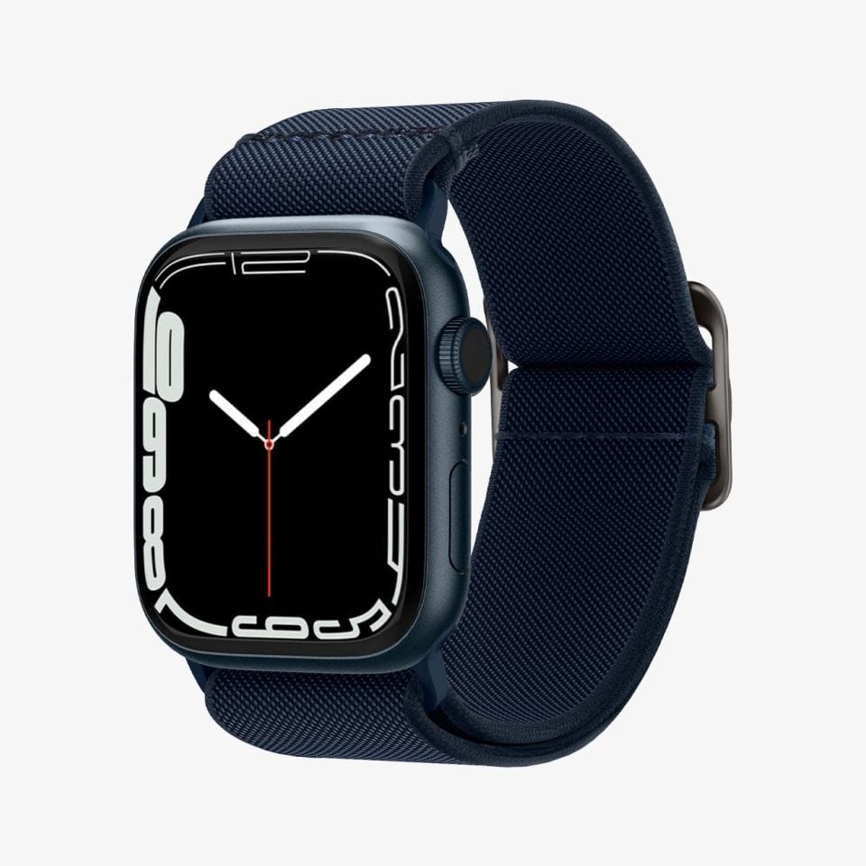 Apple Watch Serisi (41mm / 40mm / 38mm) Watch Kayış Kordon, Spigen Band Lite Fit Navy
