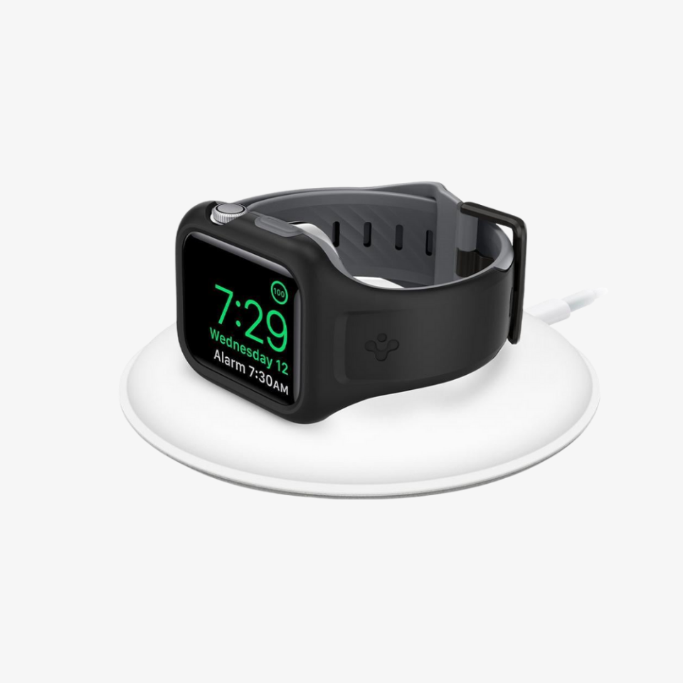 Apple Watch Seri (44mm) ile Uyumlu Kılıf, Spigen Liquid Air Pro Black