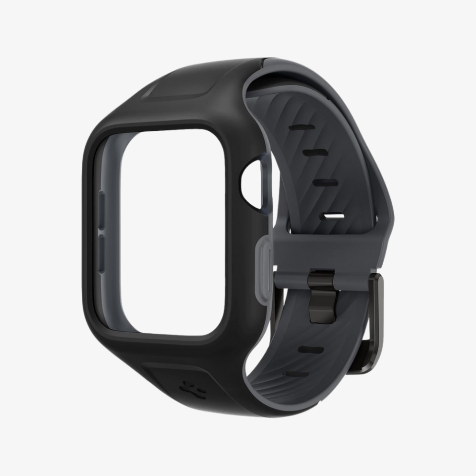 Apple Watch Seri (44mm) ile Uyumlu Kılıf, Spigen Liquid Air Pro Black
