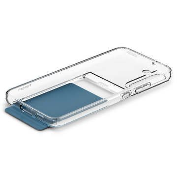 Galaxy S22 Plus 5G Kılıf, Spigen Crystal Slot Dual Wallet Crystal Clear