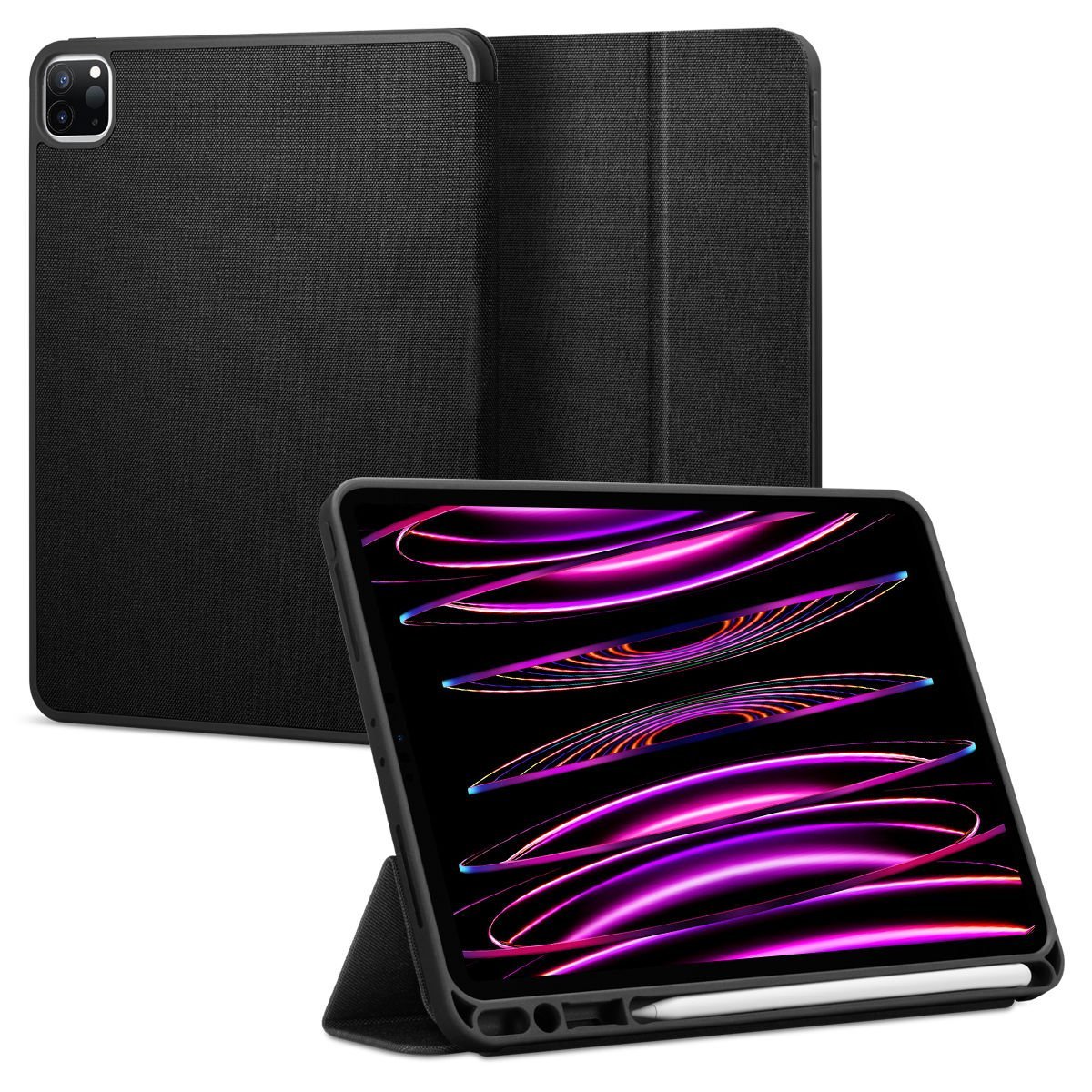 iPad Pro 12.9'' (2022 / 2021) Uyumlu Kılıf, Spigen Urban Fit Black