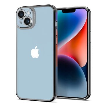 iPhone 14 / iPhone 13 Kılıf, Spigen Optik Crystal Chrome Gray