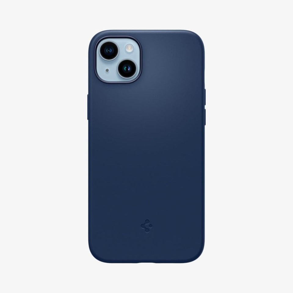 iPhone 14 Plus Kılıf, Spigen Silicone Fit MagFit (MagSafe Uyumlu) Navy Blue