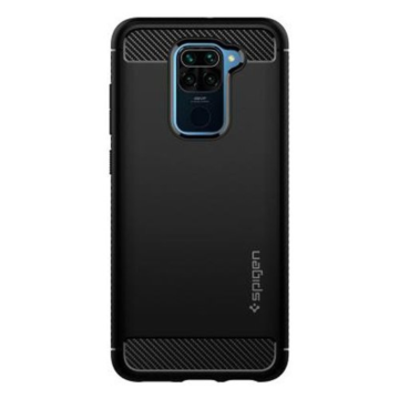 Redmi Note 9 Kılıf, Spigen Rugged Armor Matte Black