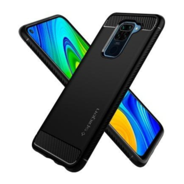 Redmi Note 9 Kılıf, Spigen Rugged Armor Matte Black