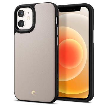 iPhone 12 Mini Kılıf, Spigen Ciel by Cyrill Leather Brick (Deri) Stone