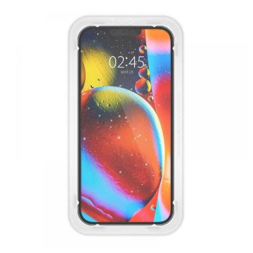 iPhone 14 Plus / iPhone 13 Pro Max Uyumlu Kolay Kurulum Ekran Koruyucu, Spigen Glas.tR Align Master Full Cover Black (2 Adet)