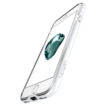 iPhone SE 2020 / iPhone 8 / iPhone 7 Uyumlu Kılıf, Spigen Neo Hybrid Crystal White