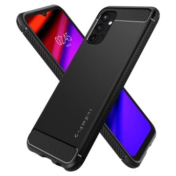 Galaxy A13 Kılıf, Spigen Rugged Armor Matte Black