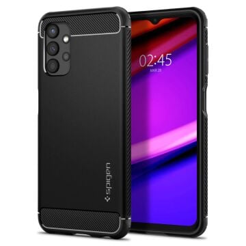 Galaxy A13 Kılıf, Spigen Rugged Armor Matte Black