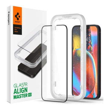 iPhone 14 Plus / iPhone 13 Pro Max  Ekran Koruyucu, Spigen Align Master FC Black HD (1 Adet)