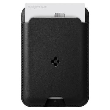 Spigen Valentinus Kartlık Cüzdan 3M Sticker Yapışkanlı Universal Wallet (Tüm Cihazlarla Uyumlu) Black