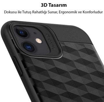 iPhone 11 Kılıf, Caseology Parallax Matte Black