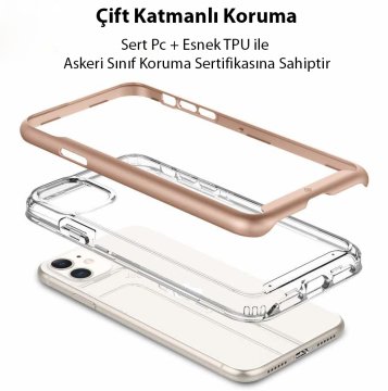 iPhone 11 Kılıf, Caseology Skyfall Champagne Gold