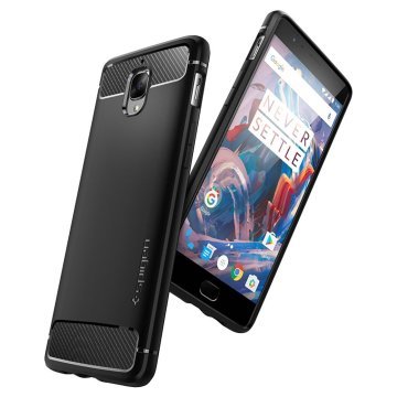 OnePlus 3 / 3T Kılıf, Spigen Rugged Armor Black