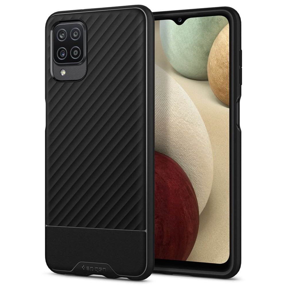 Galaxy A12 Kılıf, Spigen Core Armor Matte Black