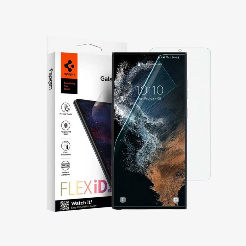 Galaxy S23 Ultra Ekran Koruyucu, Spigen Ultra Flex iD (1 Adet)