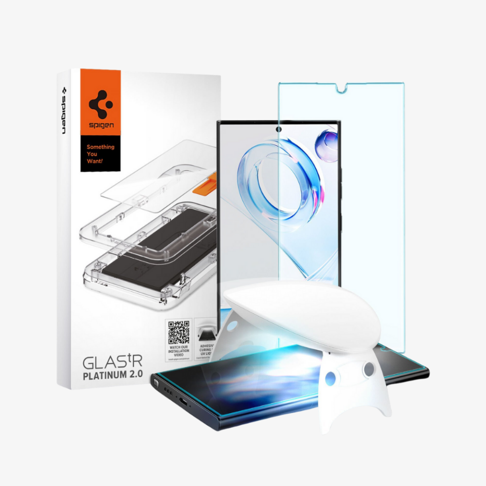 Galaxy S23 Ultra Cam Ekran Koruyucu, Spigen Glas.tR Platinum Tray 2.0 (1 Adet)