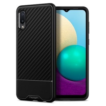 Galaxy A02 / Galaxy M02 Kılıf, Spigen Core Armor Matte Black