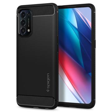 Oppo Find X3 Lite / Reno 5 5G Kılıf, Spigen Rugged Armor Matte Black