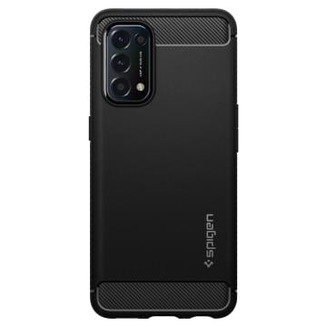 Oppo Find X3 Lite / Reno 5 5G Kılıf, Spigen Rugged Armor Matte Black