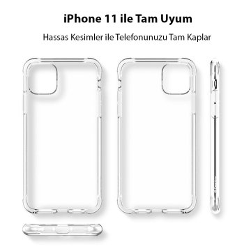 iPhone 11 Kılıf, Caseology Solid Flex Crystal Clear