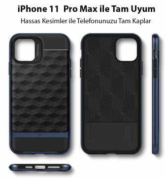 iPhone 11 Pro Max Kılıf, Caseology Parallax Deep Blue