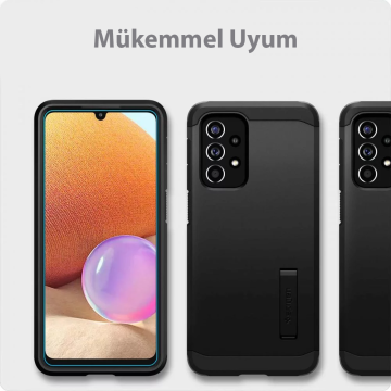 Galaxy A13 Cam Ekran Koruyucu, Spigen Kolay Kurulum AlignMaster GLAS.tR (2 Adet)