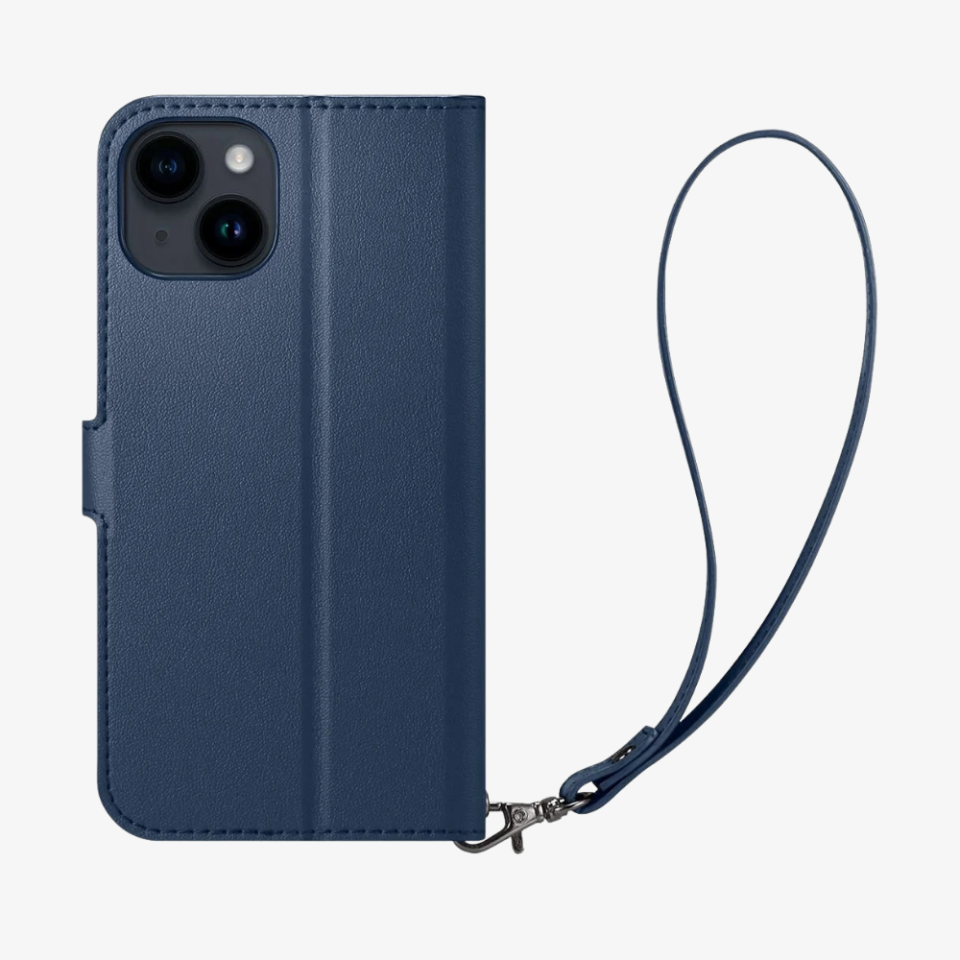 iPhone 14 / iPhone 13 Kılıf, Spigen Wallet S Classic Blue