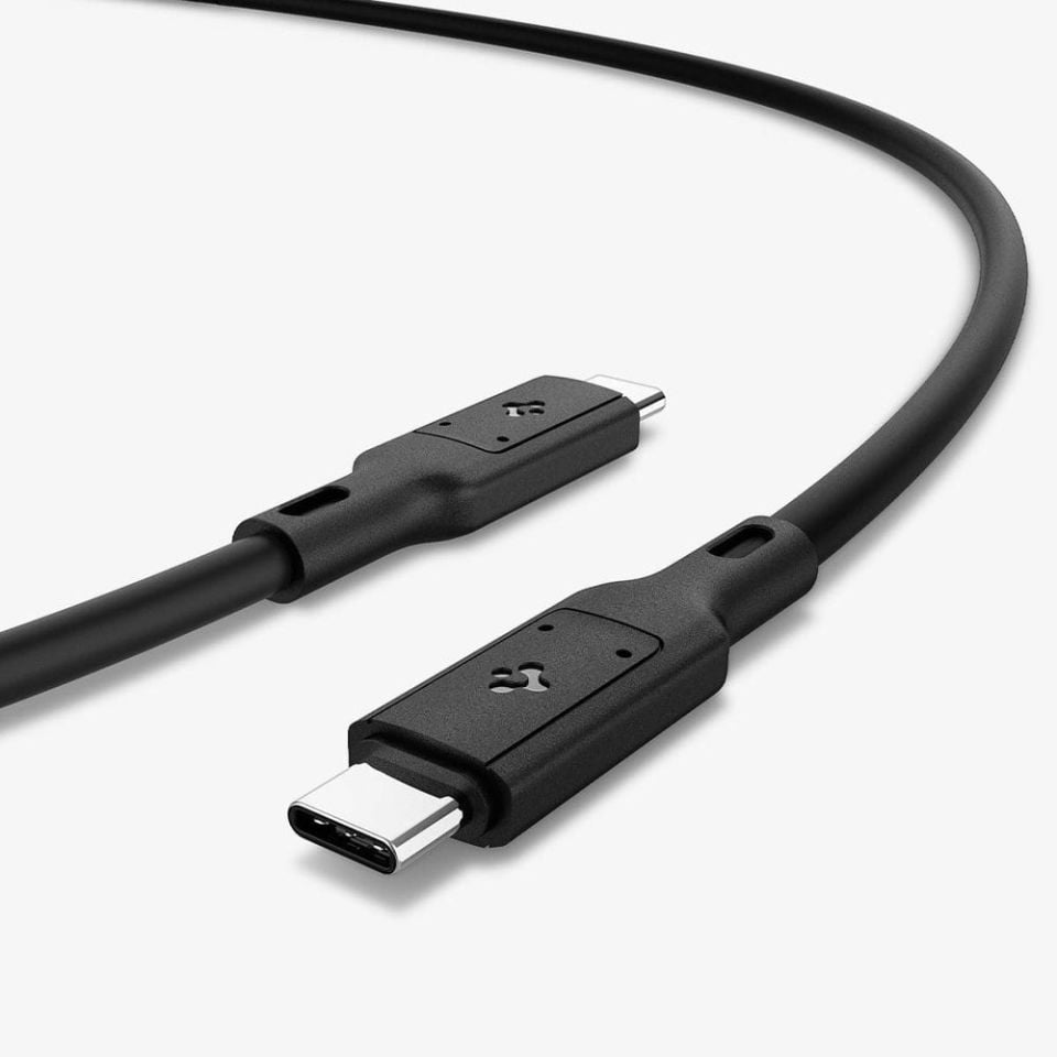 USB-C to USB-C 4 Kablo Hızlı Şarj / 40Gbps Data / 8k'ya Kadar Görüntü Aktarım Destekli eGpu Kablo PB2000 Black