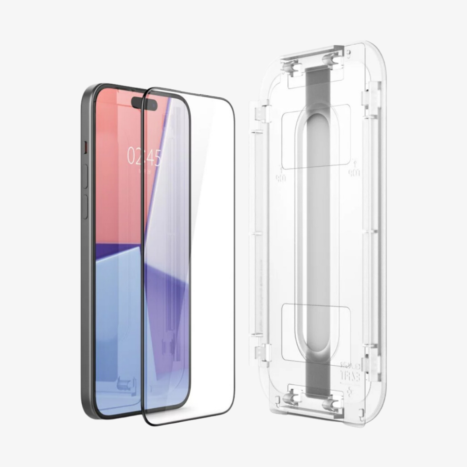 iPhone 15 Plus Cam Ekran Koruyucu Kolay Kurulum, Spigen Glas.tR EZ Fit FCB HD (1 adet)