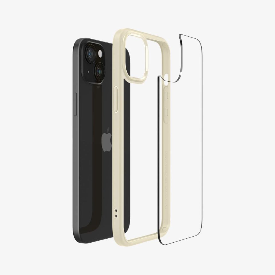 iPhone 15 Plus Kılıf, Spigen Ultra Hybrid Mute Beige