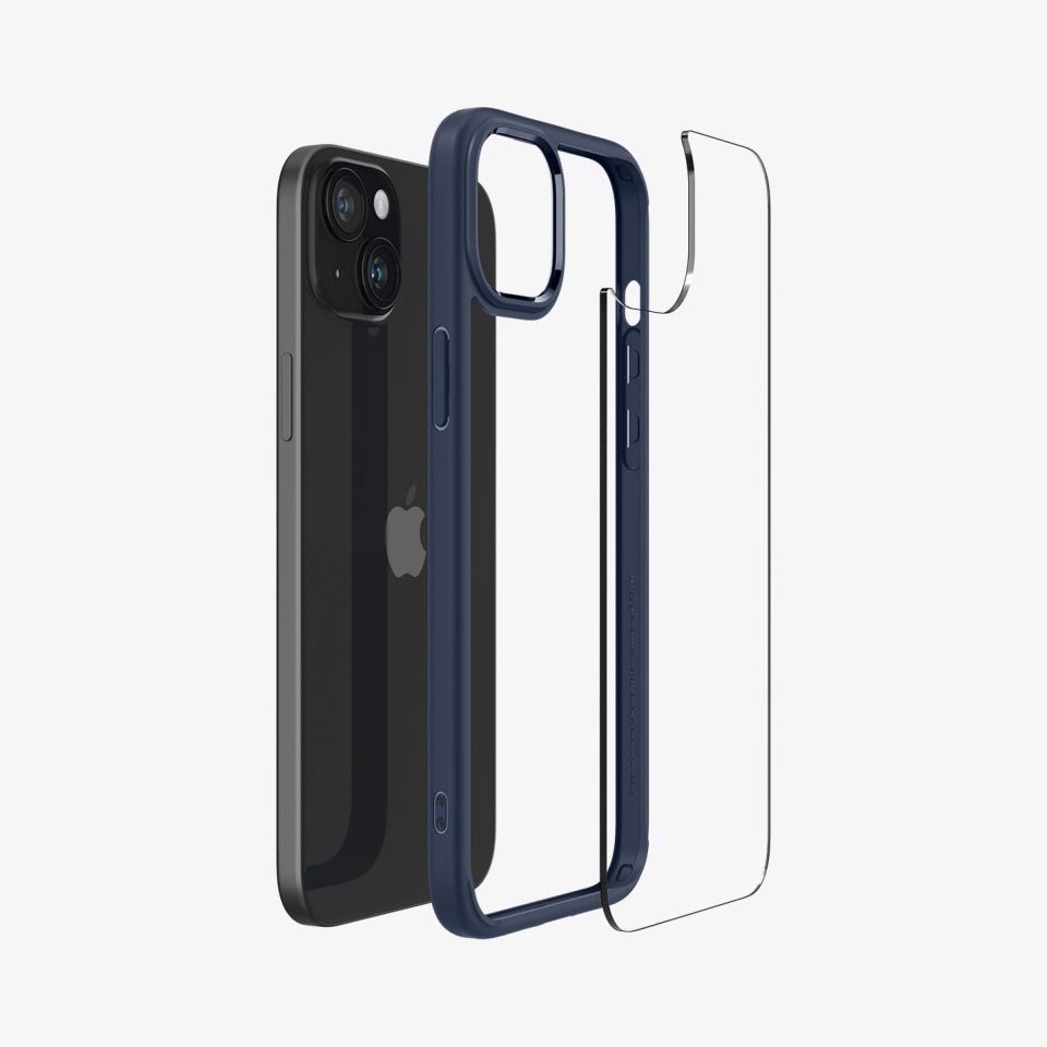 iPhone 15 Plus Kılıf, Spigen Ultra Hybrid Navy Blue