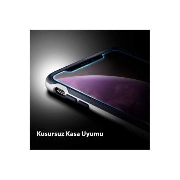 iPhone 11/XR Cam Ekran Koruyucu Kolay Kurulum, Spigen GLAS.tR EZ Fit Slim HD