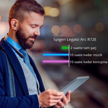 Spigen Legato Arc R72E Kablosuz Bluetooth Kulaklık Qualcomm® aptX™ HD Audio