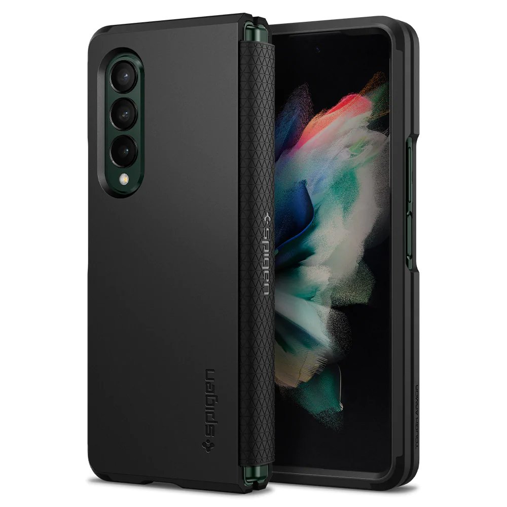 Galaxy Z Fold 3 Kılıf, Spigen Tough Armor Black