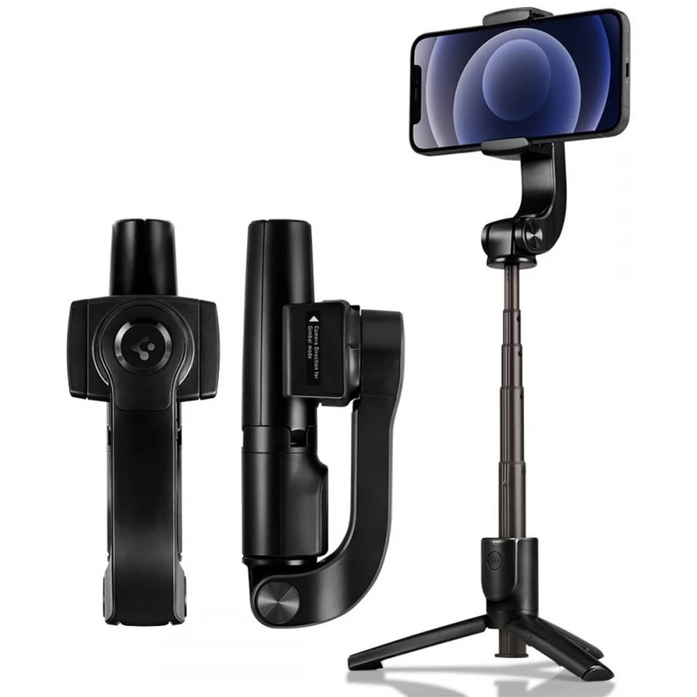 Gimbal Kablosuz Tripod Selfie Çubuğu, Spigen Tüm Cihazlarla Uyumlu S610W