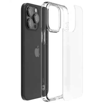 iPhone 15 Pro Kılıf, Spigen Crystal Hybrid Crystal Clear