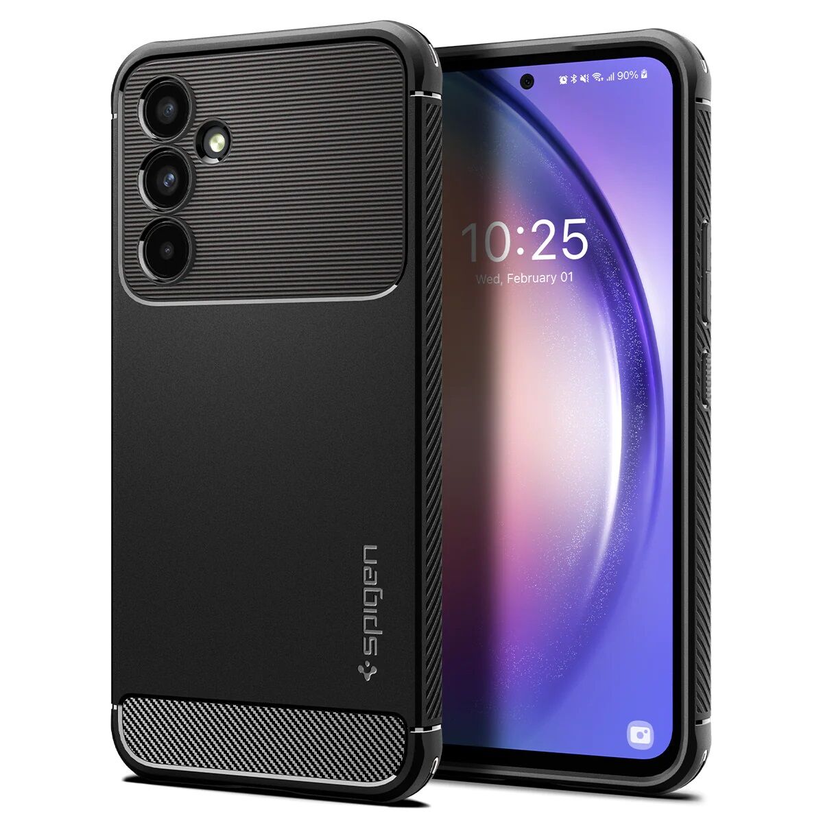 Galaxy A54 5G Kılıf, Spigen Rugged Armor Matte Black