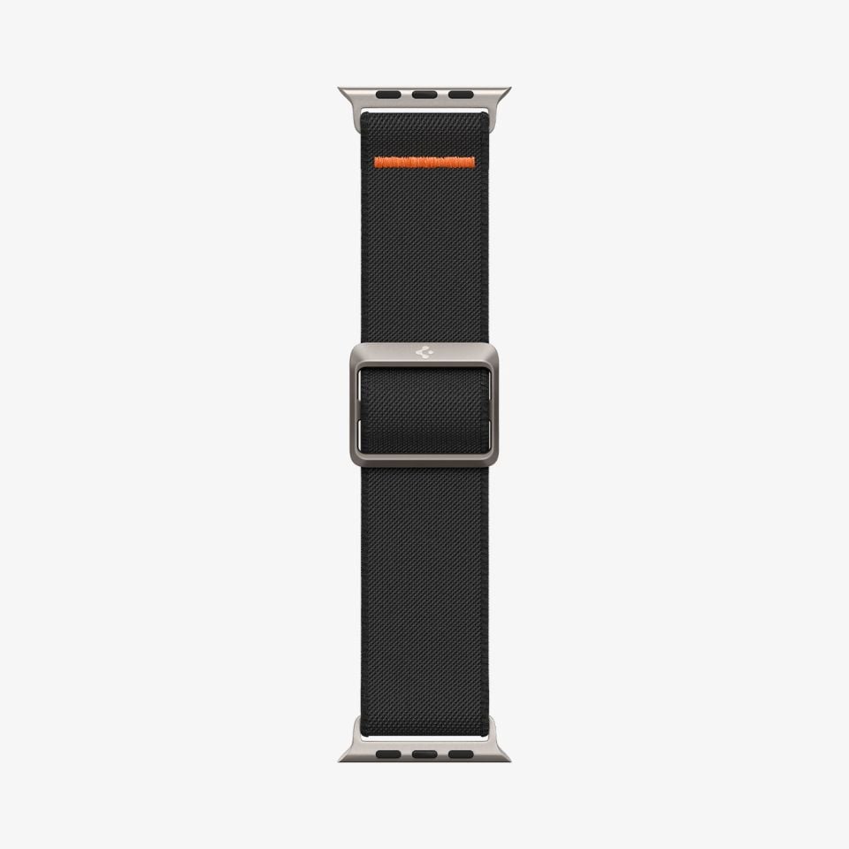 Apple Watch Serisi (49mm/45mm/44mm/42mm) Kayış Kordon, Spigen Watch Band Lite Fit Ultra Black
