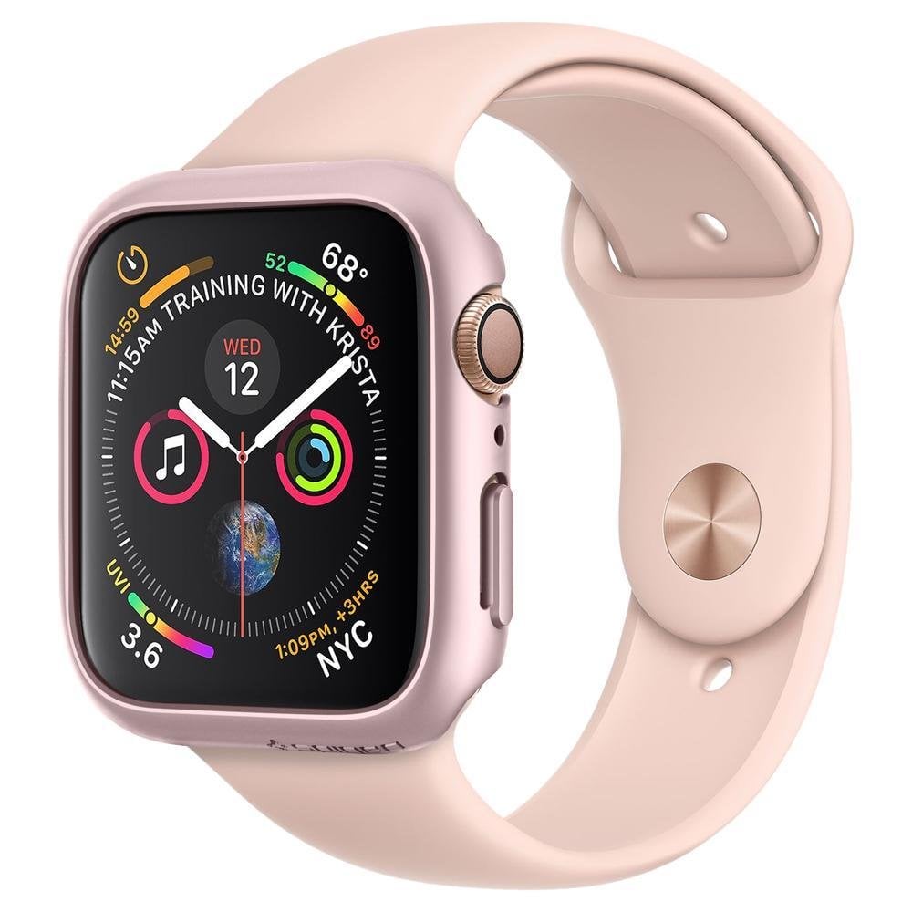 Apple Watch Serisi (40mm) Kılıf, Spigen Thin Fit Rose Gold