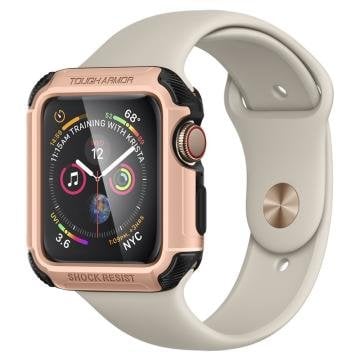 Apple Watch Serisi (44mm) Kılıf, Spigen Tough Armor Rose Gold